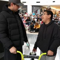 Child receiving bike Day of Kings