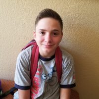 Young boy 2018 back to school giveaway