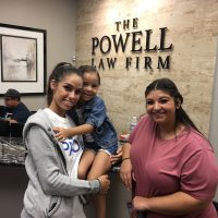 women and child 2018 back to school event