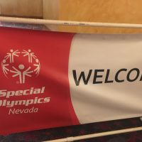 Welcome sign 2017 special olympics bowling