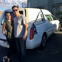 Paul Powell and woman Trunk or Treat