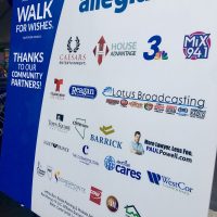 Walk for Wishes sponsor board