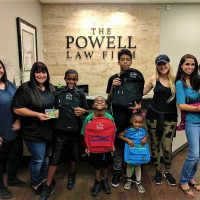 2017 Back to School Backpack Giveaway group photo