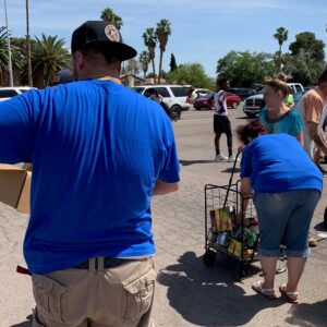A personal injury law firm supports the local community in Las Vegas, providing essential food donations to those in need, showcasing their commitment to justice and support.