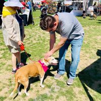 Paul Powell and dog