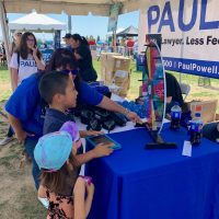Child at Paul Powell table