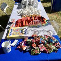 Merch table in field las vegas pride