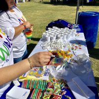 Merch table 2018 pride festival