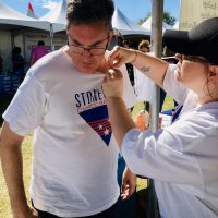 Woman and man pride festival