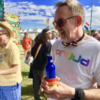 Elderly man Las Vegas Pride Festival