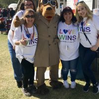 Dog costume and others pride festival