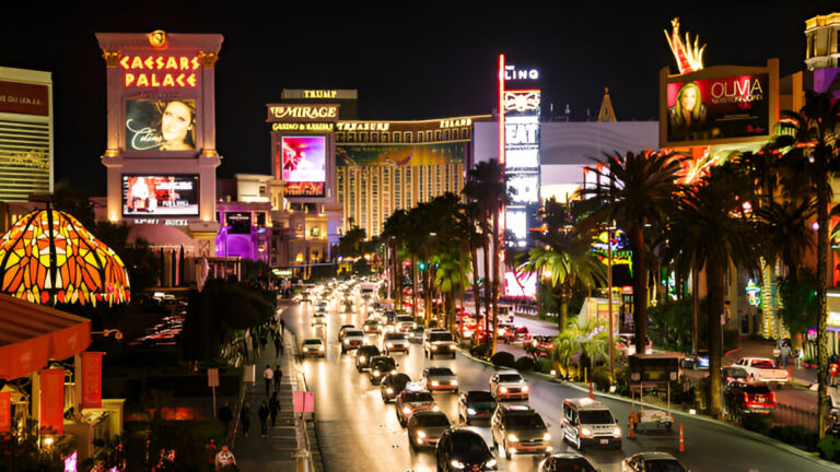 Las Vegas Strip at night in Nevada, USA