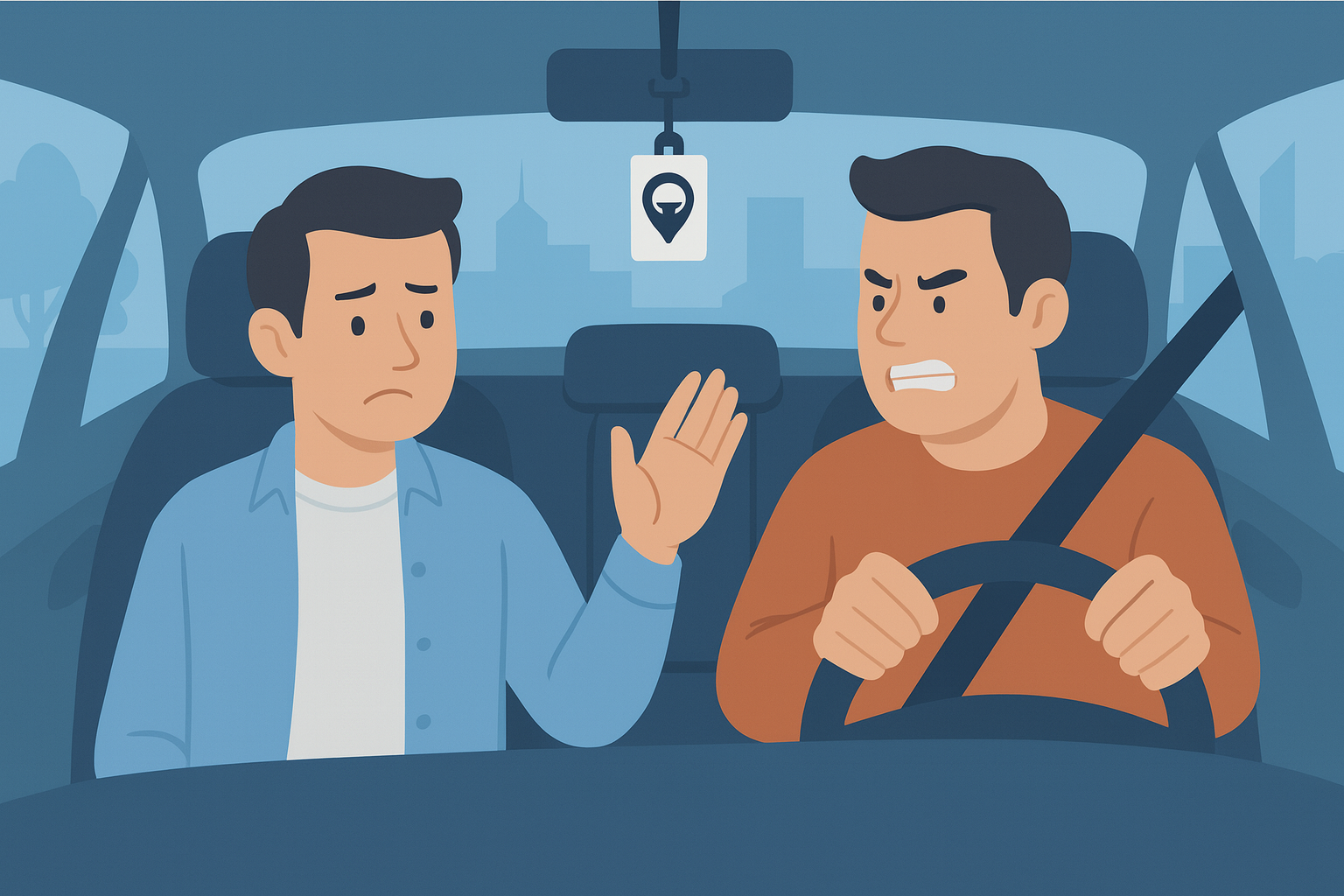 Aggressive Driving from a Rideshare