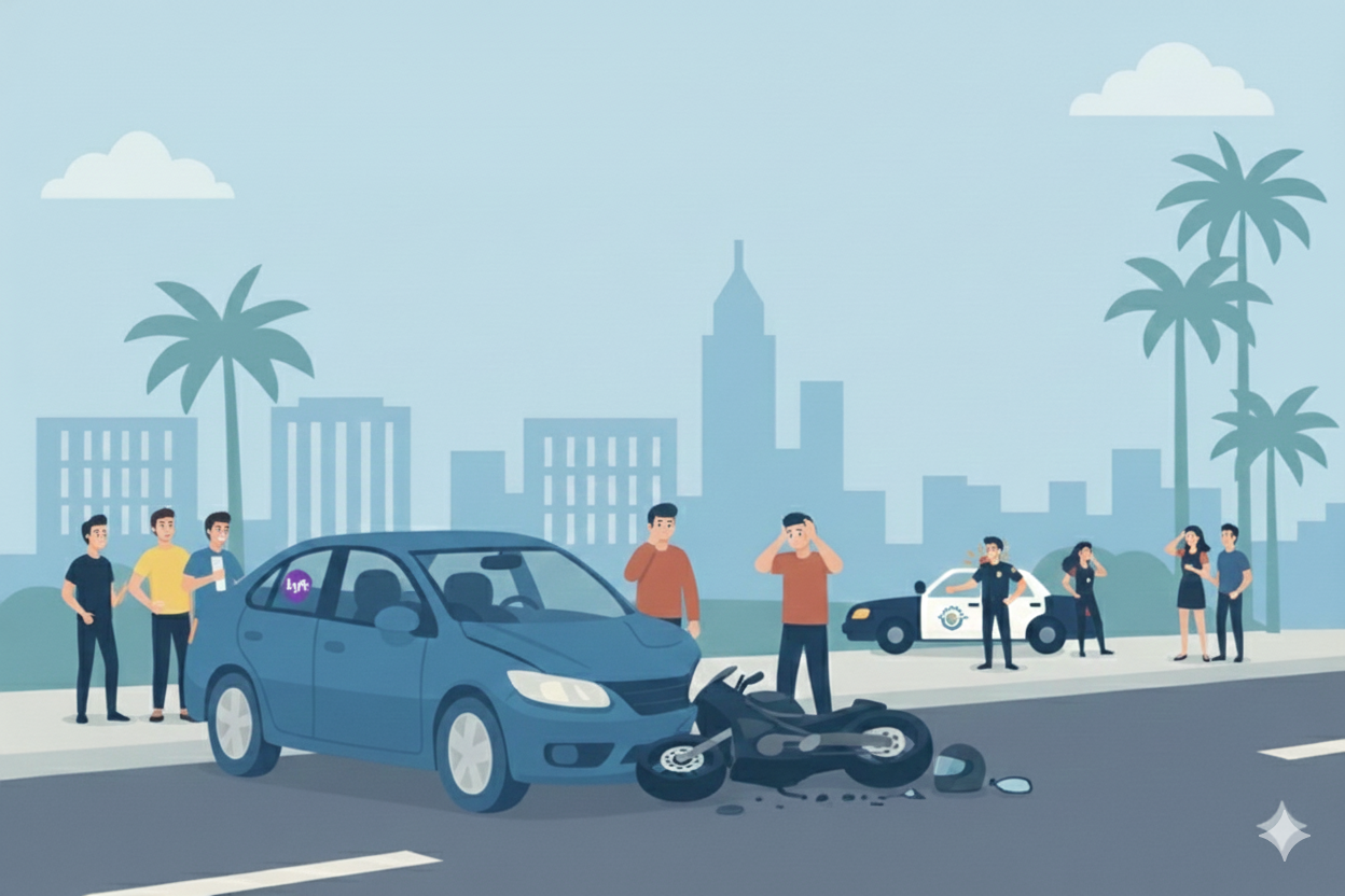 Motorcycle Accidents Involving Rideshare