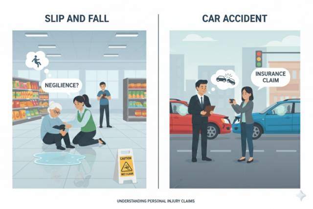 Slip and Fall vs. Car Accident Claims: How Compensation Strategies Compare