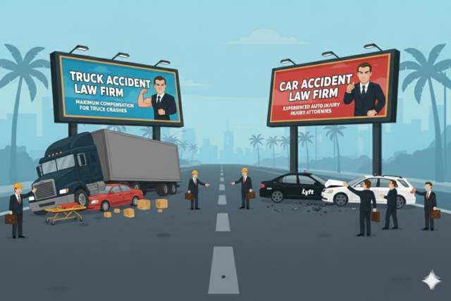 Truck Accident Law Firm vs. Car Accident Law Firm