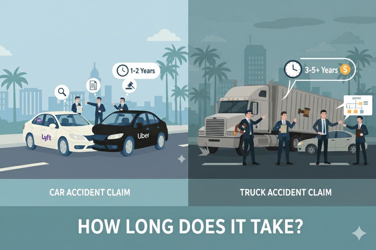 Truck Accident Claim vs. Car Accident Claim
