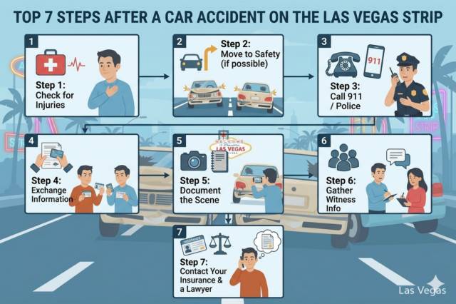 Top 7 Steps After a Car Accident on the Las Vegas Strip
