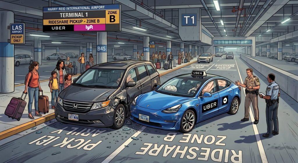 Harry Reid Airport Rideshare Crash Injury Claims | Uber Accident Lawyer