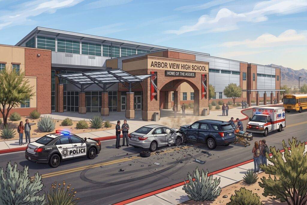 Back-to-School Car Accidents in Las Vegas NV | Arbor View High School Automobile Wreck
