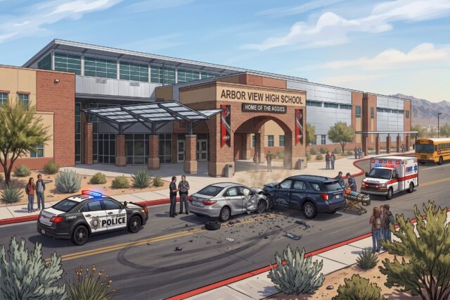 Back-to-School Car Accidents in Las Vegas NV | Arbor View High School Automobile Wreck