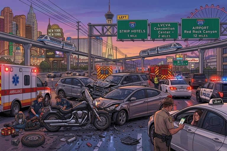 September Fall Motorcycle Crashes in Las Vegas